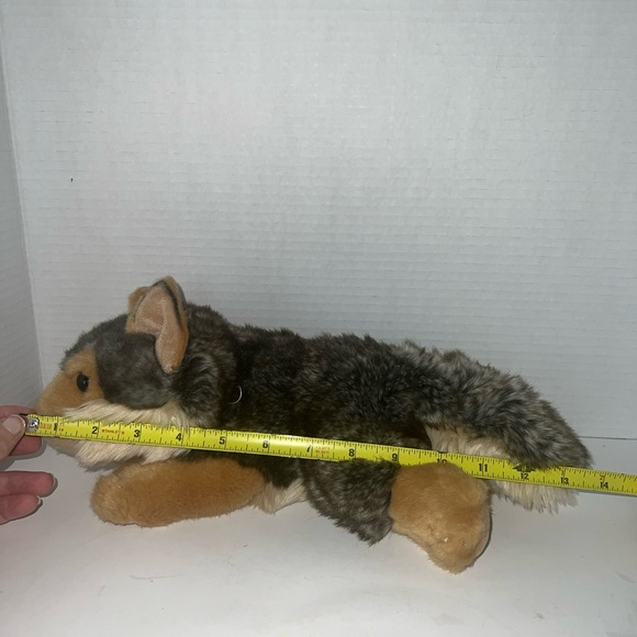 Miyoni by Aurora Plush Wolf Stuffed Animal Soft Brown Gray 13.5" #26264 - Picture 8 of 9